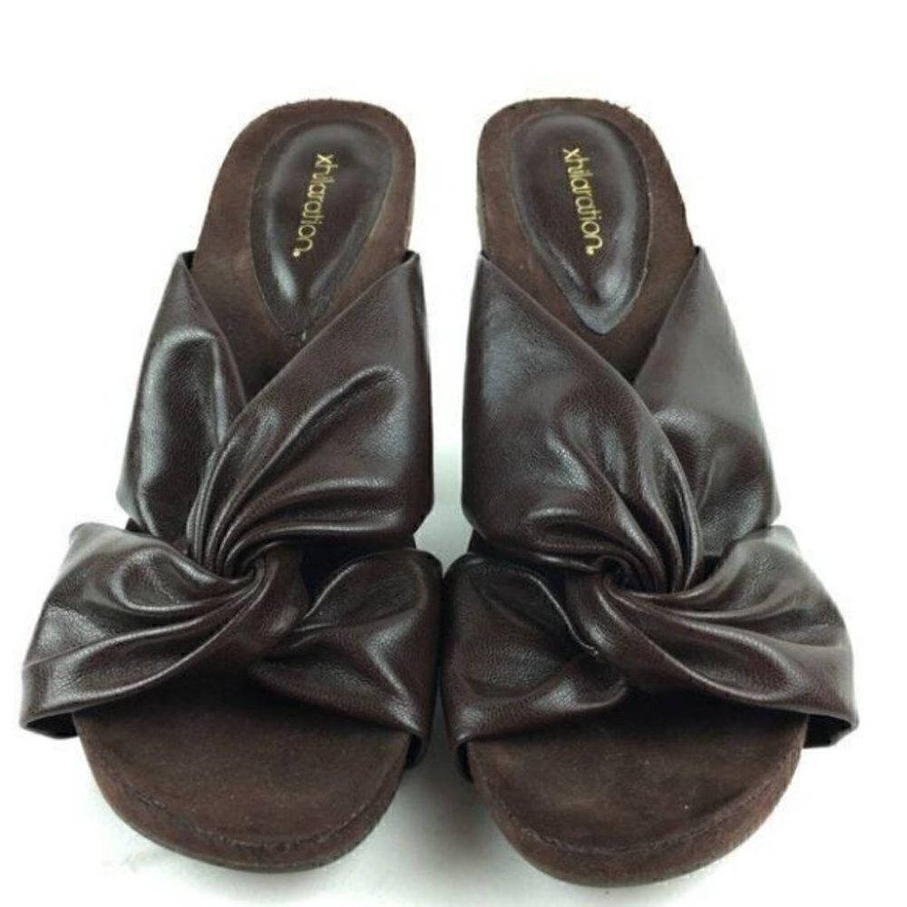 Xhilaration Heels Size 6.5 Strappy Funky Chunky - Picture 2 of 8